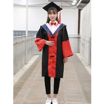 졸업 사진 학사모 가운 석사 학사 학위 교장 박사 복 레드 어린이, 그린, XS 150 미만