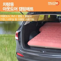 다용도에어매트 아웃도어 차량용 핑크 에어매트, 에어매트_핑크(에어펌프포함)