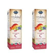 Garden of Life mykind Vitamin C 가든오브라이프 마이카인드 비타민C 오가닉 스프레이 체리 탠저린맛 2oz(58ml) 2팩