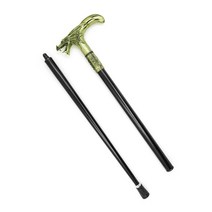 지팡이 Dragon Metal Walking Stick Cane Men Fashion Dragon Head T Handle Walking Cane Crutch Walking, 01 89cm(two-section)