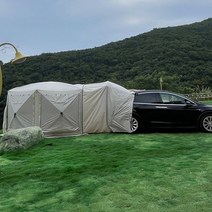 차량 도킹 텐트 차박용텐트 트렁크 꼬리 연결 야외 방수 SUV 자동차 꼬리텐트, 더블도어 텐트 + 후면 연결