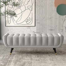 신부 대기실의자 연회장 촬영소품 럭셔리 벤치 스튜디오, 밝은 노란색 150cm