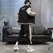 AIRASI 남자 남성 봄 가을 트레이닝복 세트 운동복