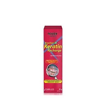 NOVEX Keratin Recharge 리브인 컨디셔너 재구성 케라틴 곱슬머리 제어 및 손상 복구 79.4g(2.8온스) NOVEX 스토어 방문하기