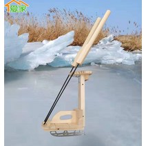 눈썰매 얼음썰매 스카스케이트카야외 스카외다리당나귀단칼 스카원목 스카러브홈 스카 스, 단극 아이스카 - 슬라이딩 타입