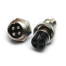 항공잭 16MM 너트타입 N-16-4 플러그 국내생산 원형커넥터 써큘러커넥터, 01_케이블