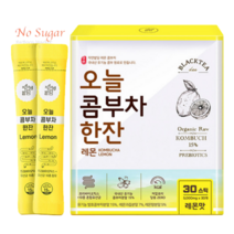 오늘 콤부차 한잔 레몬 노슈가 30개