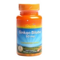 톰슨 징코 빌로바 추출물 60mg 캡슐, 60개입, 1개