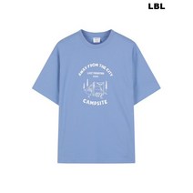 폴햄 여성) 캠프사이트 그래픽 오버핏 반팔티 PHD2TR2000
