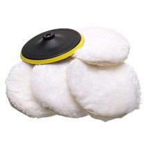 볼링공폴리싱 머신 광택 기계 5pcs 폴리셔버퍼 키트 부드러운 울 보닛 패드 흰색, 4인치