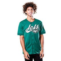 Ultra Game NFL New York Jets Mens Mesh Baseball Jersey Tee Shirt Team Color Large