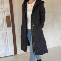 애플 덕다운 오리털 롱패딩