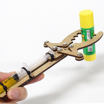 나무 유압 로봇팔 (일관절 집게팔)