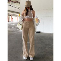 힙합청바지 Rockmore Brown 빈티지 바지 청바지 여성 90s Streetwear 포켓 와이드 레그 카고 Y2K 로우 허리 스트레이트 데님
