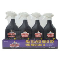 홈스타 욕실용클리너 750ML X 4PK 욕실청소용, 4개