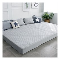 [바숨] 순면누빔 패밀리침대 매트리스커버 맞춤제작 400x200 이하