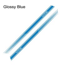 2pcs 자동차 측면 스트라이프 스티커 비닐 자동 세련된 그래픽 데칼 스타일링 자동차 액세서리 메르세데스 벤츠 vito v 클래스 w447 v260, 광택있는 파란색, 2개