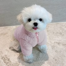네오핏 강아지 파스텔 후리스, 핑크