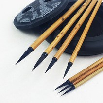 겸호면상필 4호 4.5mm 섬세한 서예 동양화