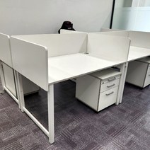 ECO NEO 800 기본형 책상(사무실 일자책상 데스크) 책상, W1600 X D800 X H730:화이트