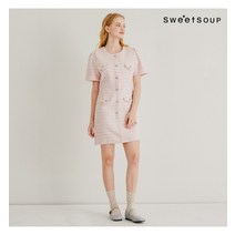 스위트숲 (SWEET SOUP) 반팔 트위드 원피스(WZ2OPE2)
