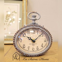꼬떼따블 프렌치 빈티지 엔틱 그레이 자석 미니시계(1128428), 자석미니시계(1128428)/빈티지