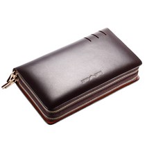 핸즈밴드 소가죽 엣지홀 투지퍼맨스백 손가방