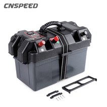 보트 캠핑카 RV 배터리 박스 트롤링 모터 파워 센터 스테이션 USB 12V 충전기 포트 플라스틱 맞춤 그룹 24 및 27 크기 배터리