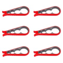 줍줍상점 하별따 만능병따개 6P, 레드, 1세트