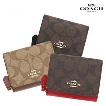 코치 스몰 3면 시그니처 반지갑 41302 7331 SMALLTrifold WALLET SIGNATURE