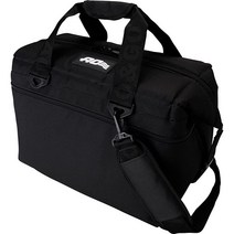AO Coolers 고밀도 단열재가 있는 오리지널 소프트 쿨러 모시 오크 24캔, 24-can, Black