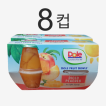돌 다이스 복숭아컵 큐브슬라이스 Dole Diced Peaches 113g, 1묶음 x 8개입(총8개입)