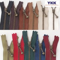 퀼팅맘 YKK지퍼 앤틱 자크 (빈티지 물방울) 지퍼, 03. 네이비[40cm], 1개