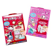 펭귄홈 산리오 종이 스퀴시 만들기 말랑이 메이커 메이킹 슬라임 랜덤박스, 베이커리+아이스크림(2개)