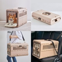 릿첼 접이식 켄넬 강아지 고양이 이동장 M, 다크 브라운