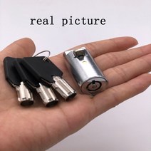 잠금 실린더 자동 판매기 잠금 코어 with tubular keyway 셀프 서비스 커피 머신 잠금 코어 범용 잠금 코어 자판기 스낵카 푸드트럭 푸드트레일러, 2개