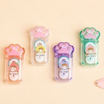 귀여운 고양이 클로 양면 접착 종이 테이프 Scrapbooking 데코 사무실 학교 용품 문구, Random 1 pcs