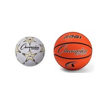 챔피언 스포츠 바이퍼 축구공, Size 3, Soccer Ball + Basketballs/ Ora