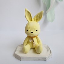 향기꽃피다 가죽인형 토끼 차량석고방향제 리필5ml+고급포장 SET, 수선화