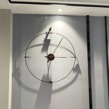 무소음벽시계 거실 쿼츠 조형미 공간 인테리어 연예인, 다른 순동 쉘 모델 80cm