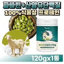 [굿즈앤라이프] 고단백 파바빈+산양유단백질 분말 가루 잠두콩 누에콩 완두콩 식물성 동물성 노인 단백질 프로테인 프로틴 파우더 분유, 230gX1통(1개월분)+굿즈앤라이프 사은품
