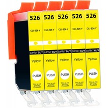 공급 가이 5 카트리지 칩 호환 캐논 CLI-526 노란색 IP4850 IP4950 IX6550 MG5150 MG5250 MG5340 MG5350, 단일옵션