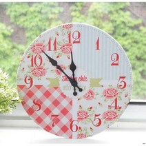 미용실 네일샵 매장 패션 벽시계 선반 카페 입학선물, 종류_레드로즈