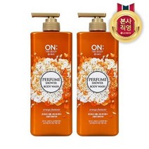 온더바디 퍼퓸샤워 오렌지 바디워시 900ml x 2개, 퍼샤오렌지워시900ml x 2개