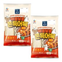 cj 별미 삼호 매콤달콤 쫀득어묵볶이330gX 2개 식사대용 간식 체중조절 김밥 도시락 소풍 술안주, 6set