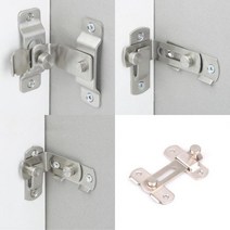 잠금장치 걸쇠 시건장치 미닫이문 걸고리, 02.L자스텐걸고리W3004 65mm