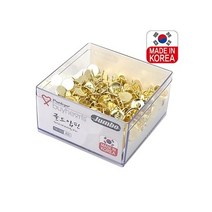 펜코리아(디오피스) 바이하츠 점보 골드압핀 압정, 5통, 170개