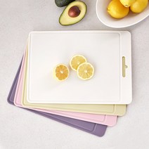 [리본제이]1+1 폼폼 국내 제작 실리콘 항균 이유식 안심도마 35cm 2P세트, 베이비핑크 1P + 아이보리 1P