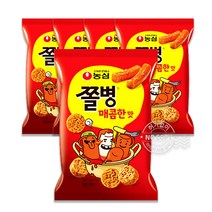 농심 쫄병스낵매콤한맛82g 5입 인기과자 스낵 간식, 82g, 1개