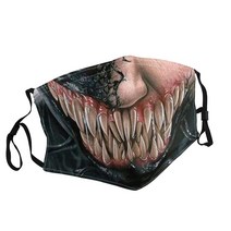 Venom-02 성인용 인쇄 마스크 일본 만화 영화 방진 빨 조절 가능